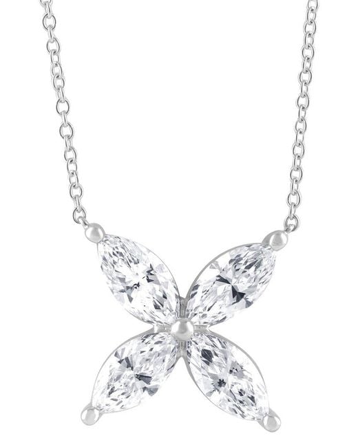 Lab Grown Diamonds Metallic 14K 2.50 Ct. Tw. Lab-Grown Diamond Pendant