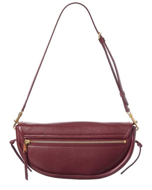 Céline Purple Troimphe Leather Hobo Bag