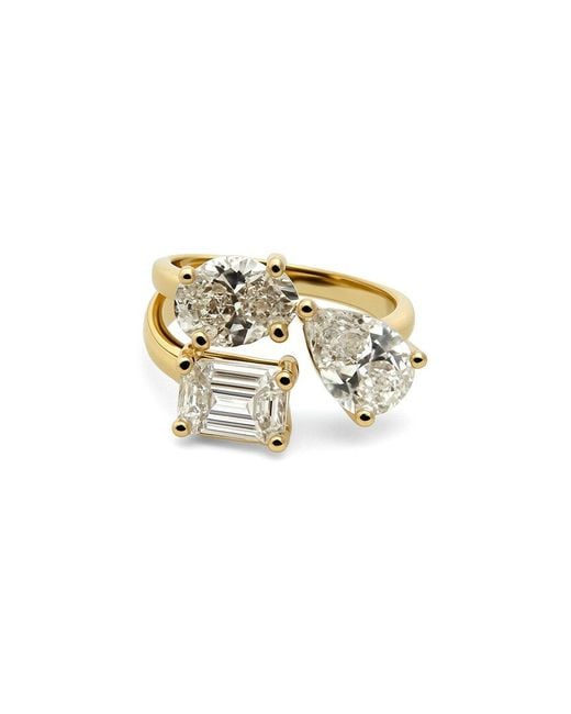 Prince Diamond & Jewelry White 14k 3.34 Ct. Tw. Lab-grown Diamond Multi-stone Ring