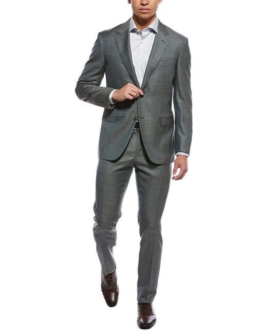 Canali Gray 2Pc Wool Suit for men