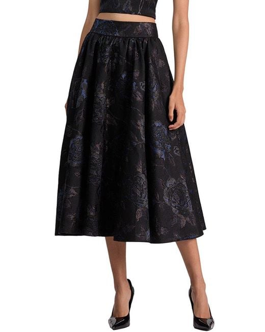 Alice + Olivia Black Alice + Olivia Nilda Volumonous Skirt