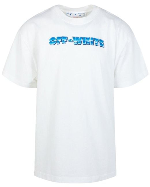 Off-White c/o Virgil Abloh Blue Off-whitetm T-shirt for men