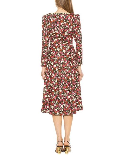 Alexia Admor Red Zenaida A-line Dress
