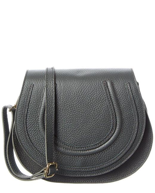Persaman New York Gray Valeria Suede Crossbody
