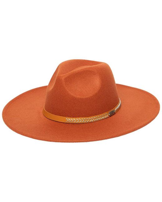 Frye Orange Stiff Brim Fedora