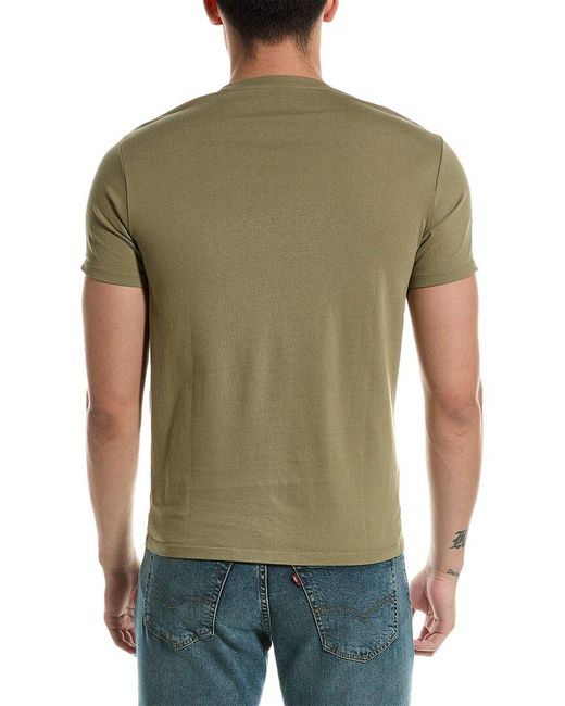 Save Khaki Green Pocket T-shirt for men