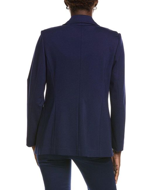 Jones New York Blue Modern Compression Jacket
