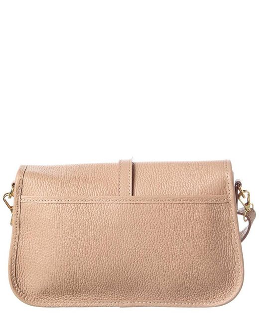 Italian Leather Natural Crossbody