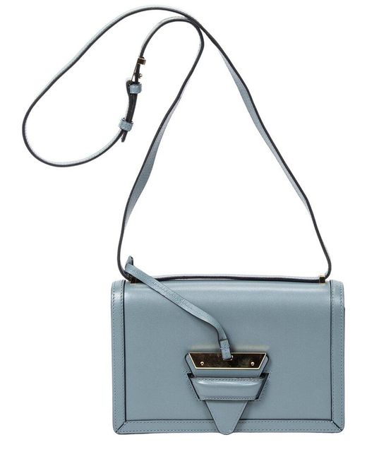 Loewe Metallic Blue Calfskin Leather Medium Barcelona (authentic Pre-loved)