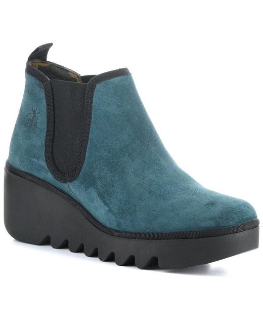 Fly London Blue Byne Suede Boot