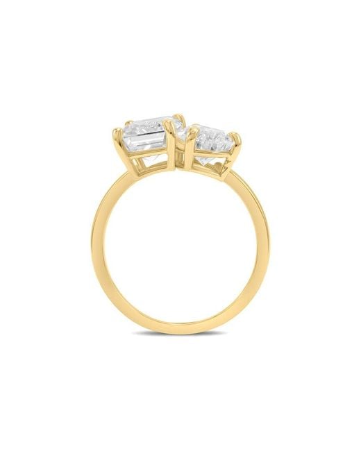 Lab Grown Diamonds White 18k Two-tone 3.00 Ct. Tw. Lab-grown Diamond Solitaire Ring