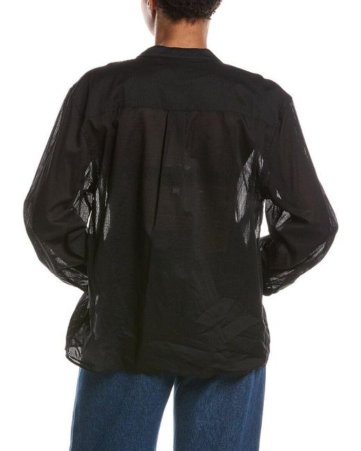 Officine Generale Black Katniss Voile Shirt