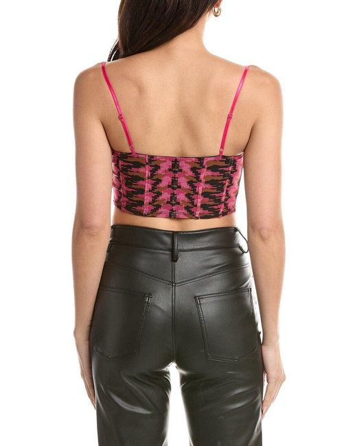 AFRM Red Nolan Mesh Tank Top