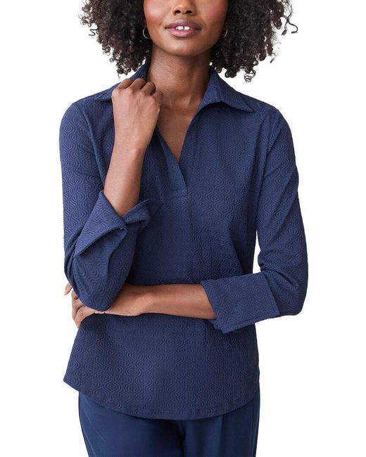 J.McLaughlin Blue Alfie Top