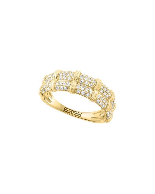 Effy Fine Jewelry Metallic 14K 1.68 Ct. Tw. Diamond & Sapphire Ring