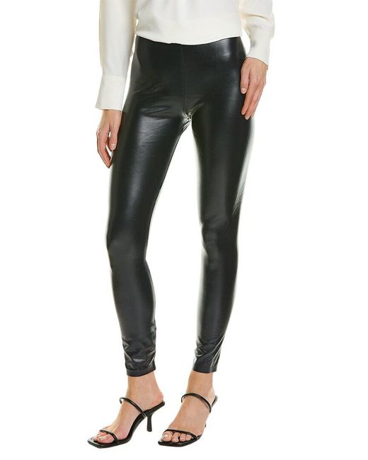 Hue Black Leatherette High-rise Legging