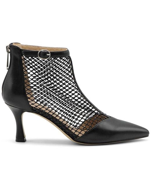 Charles David Black Yarn Leather Boot
