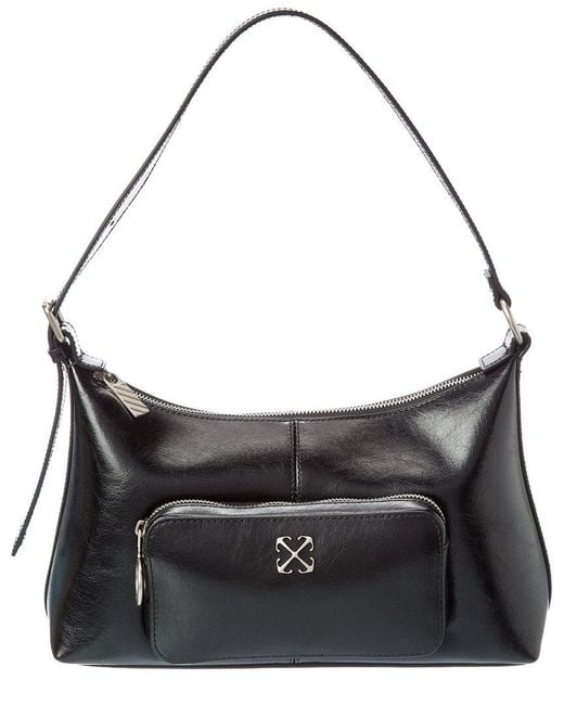 Off-White c/o Virgil Abloh Black Off- Dumbo Leather Hobo Bag