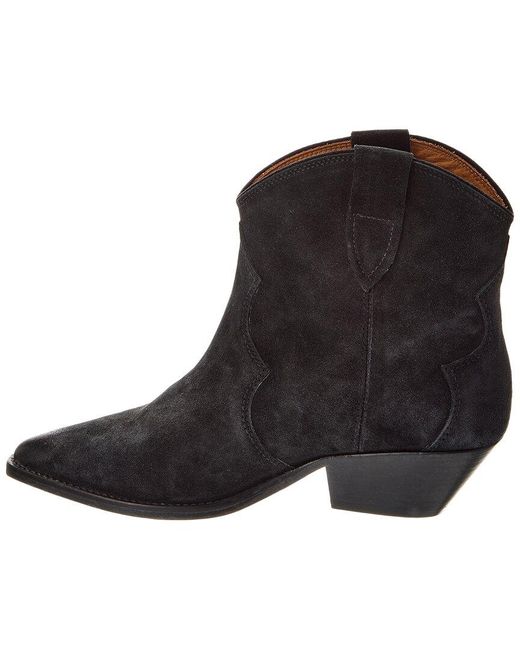 Isabel Marant Black Dewina Suede Bootie