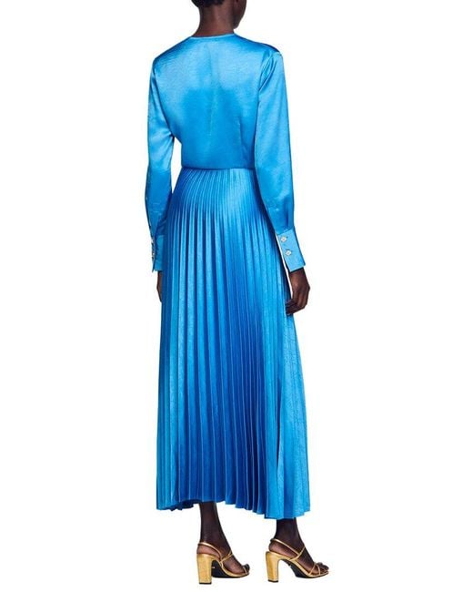 Sandro Blue Anissa Dress