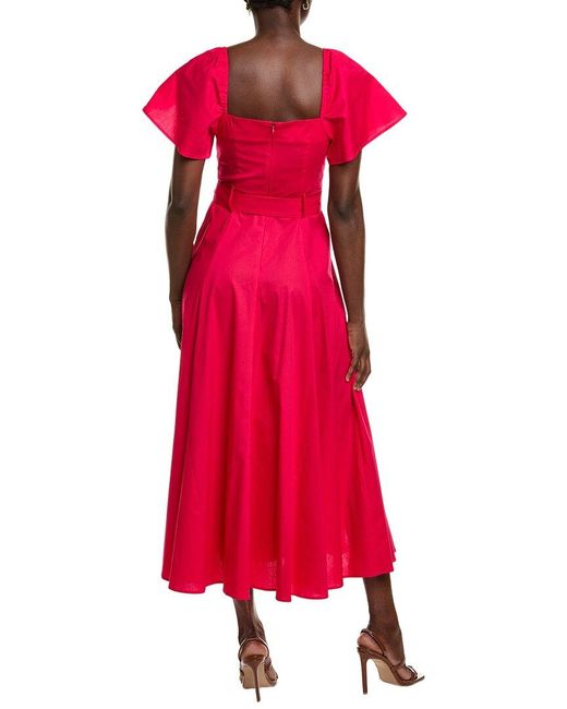 BGL Red Midi Dress