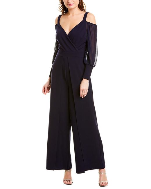 Alexia Admor Chiffon Jumpsuit in Navy (Blue) - Save 2% - Lyst