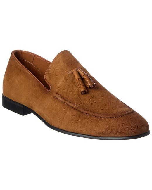 Donald J Pliner Brown Udell2x Suede Slip-on for men