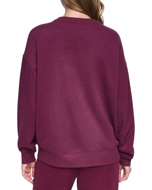 DKNY Purple Pullover Sweatshirt