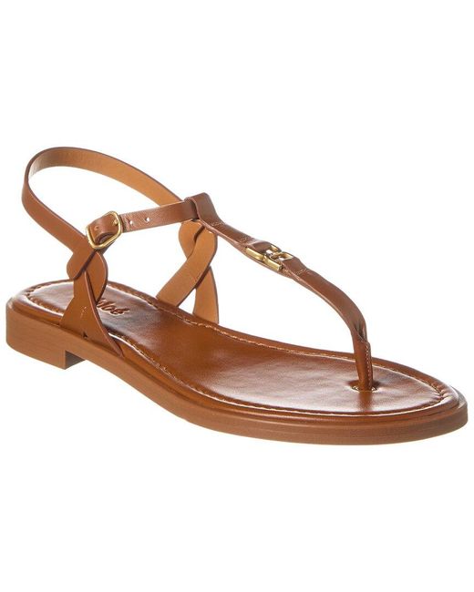 Chloé Brown Marcie Leather Sandal