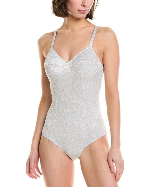 Lisa Marie Fernandez White Goldwyn Maillot One-Piece