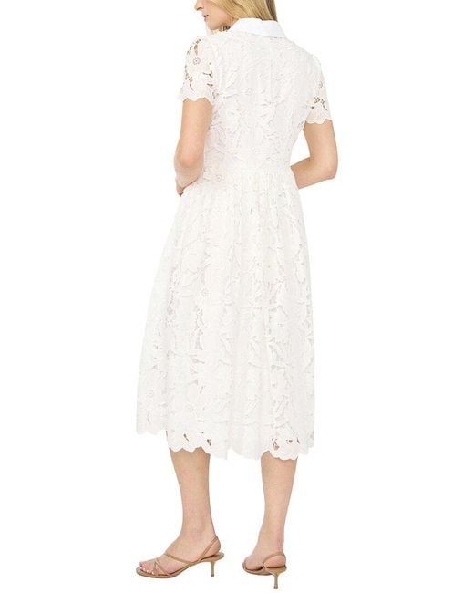 Ted Baker White Mona Collared Shirt Dress