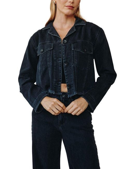 Bella Dahl Blue Cropped Jacket