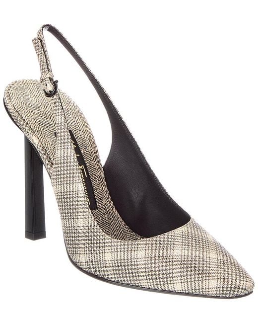 Ferragamo Metallic Jessie Leather Pump