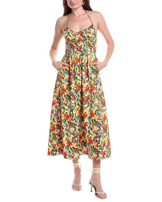 Solid & Striped Yellow The Lolita Mid Dress