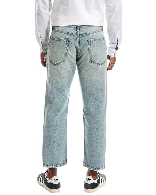 Rag & Bone Blue Beck Authentic Rigid Ralay Cropped Tapered Jean for men