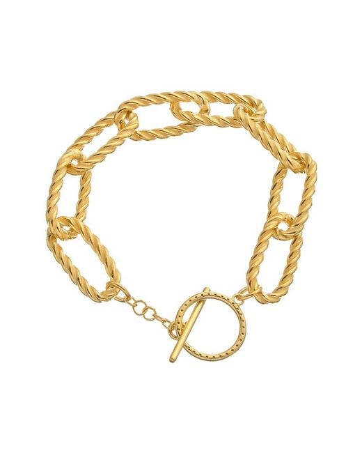 Meshmerise Metallic 0.20 Ct. Tw. Diamond Twisted Link Toggle Bracelet