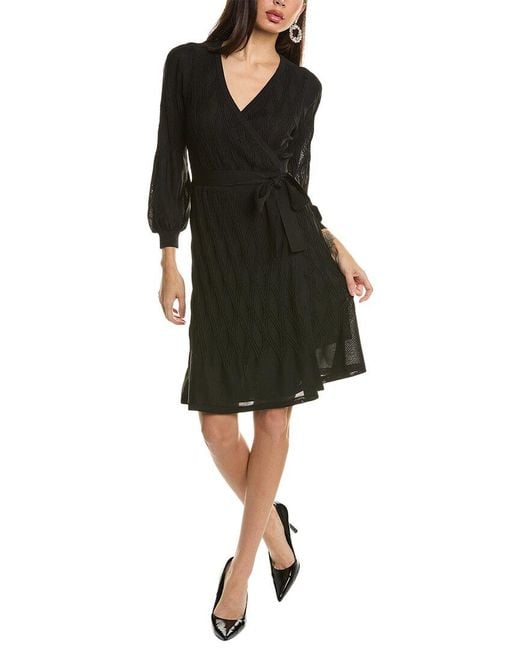 Diane von furstenberg 2025 black wrap dress