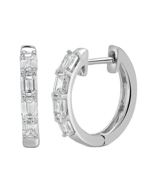Sabrina Designs Metallic 14k 0.87 Ct. Tw. Diamond Huggie Earrings