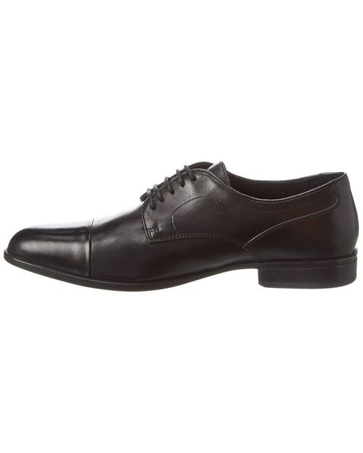 Geox Black Iacopo Leather Wide Oxford for men