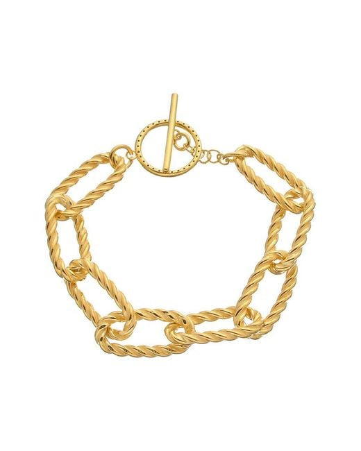 Meshmerise Metallic 0.20 Ct. Tw. Diamond Twisted Link Toggle Bracelet