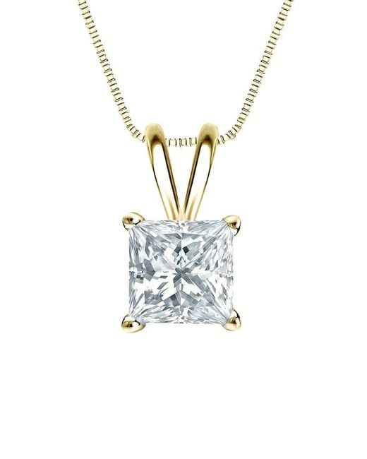 Sabrina Designs Lab Grown Diamonds White 14K 5.00 Ct. Tw. Lab-Grown Diamond Solitaire Pendant