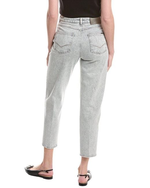 Peserico White Barrel Leg Jean