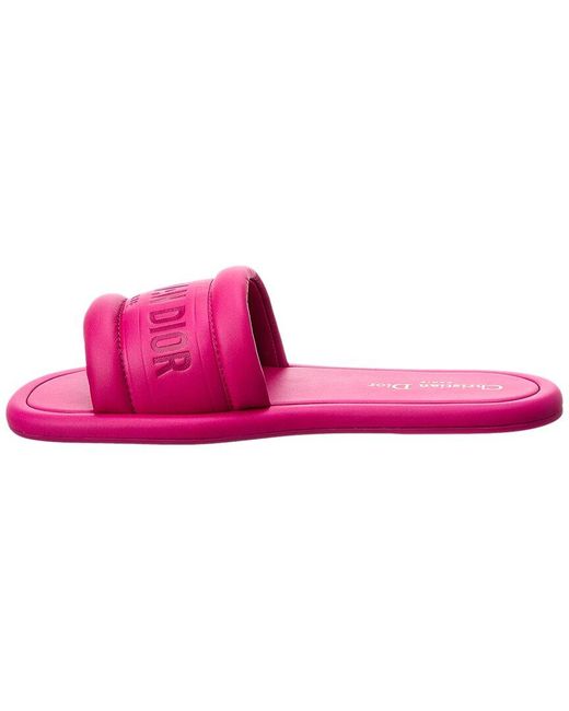Dior Pink Every-d Leather Slide