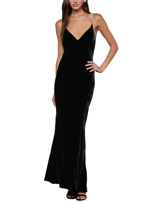 L'Agence Black Saint Long Dress