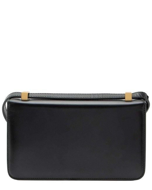 Bottega Veneta Black Leather Bv Classic Mini Shoulder Bag (authentic Pre-loved)