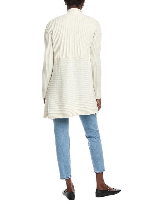 Autumn Cashmere Blue Rib Drape Cashmere & Wool-blend Cardigan