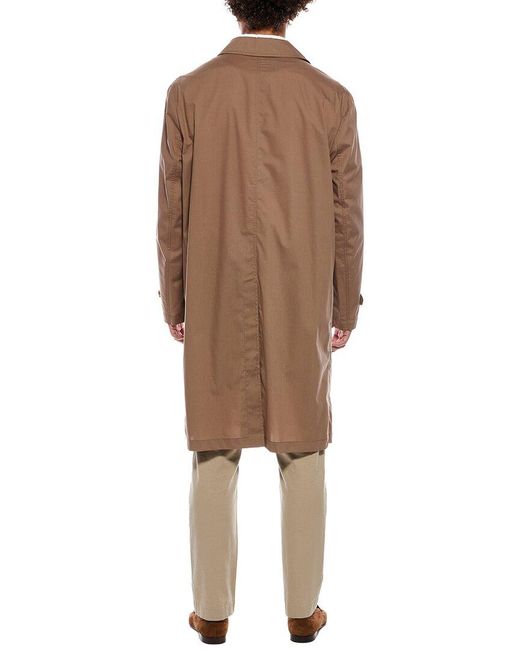 Brunello Cucinelli Natural Solid Trench Coat for men