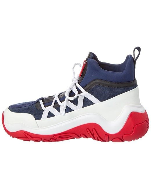 Christian Louboutin Blue Anapur Leather & Rubber Sneaker for men