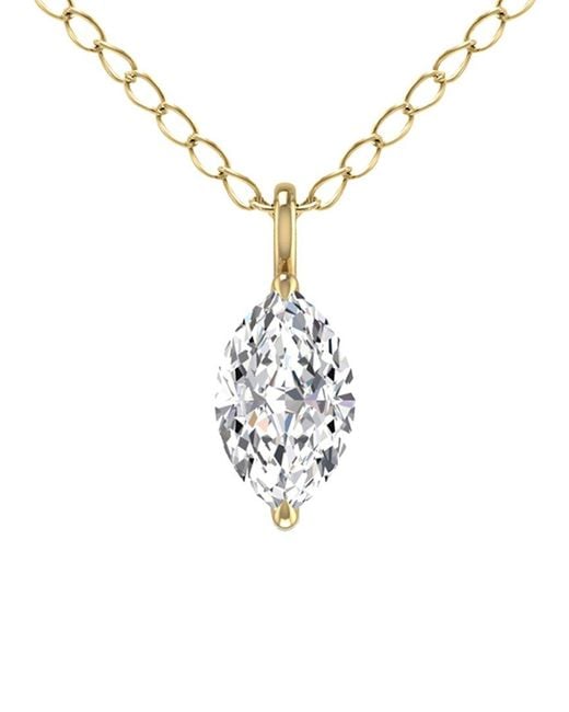 Lab Grown Diamonds White 14k 0.25 Ct. Tw. Lab Grown Diamond Necklace
