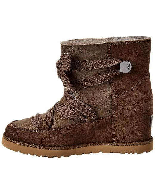 ugg femme lace up boots